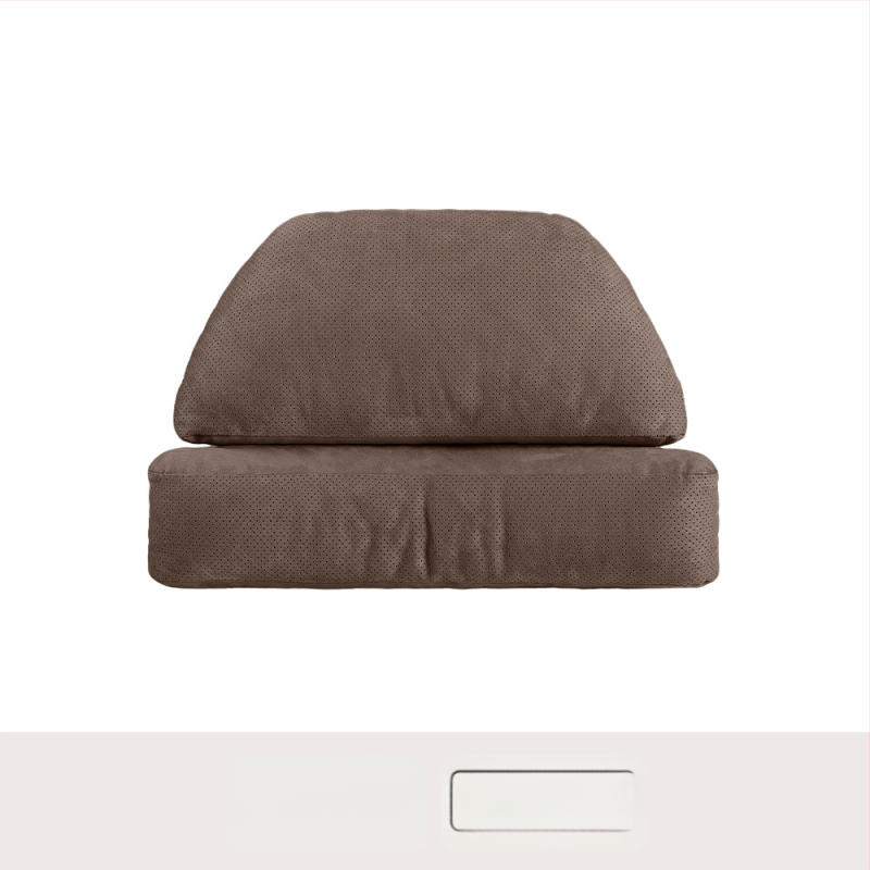 Автомобилен подглавник за шията с лумбална опора – универсален, еленска кожа, биокотон пълнител, за всички сезони, оригинален стил