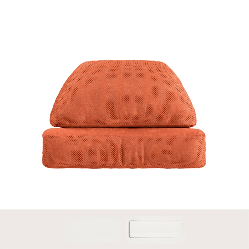 Автомобилен подглавник за шията с лумбална опора – универсален, еленска кожа, биокотон пълнител, за всички сезони, оригинален стил