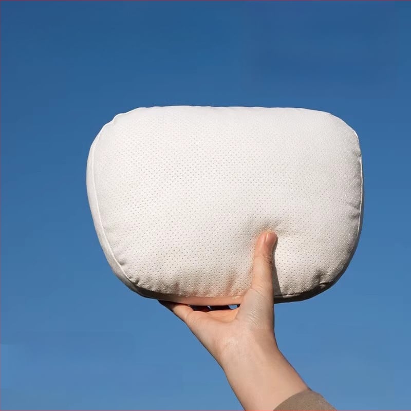 Автомобилен възглавник за глава с Dupont био-флийс пълнеж, велурено покритие, геометричен модел, лумбална опора, за всички сезони, прост стил