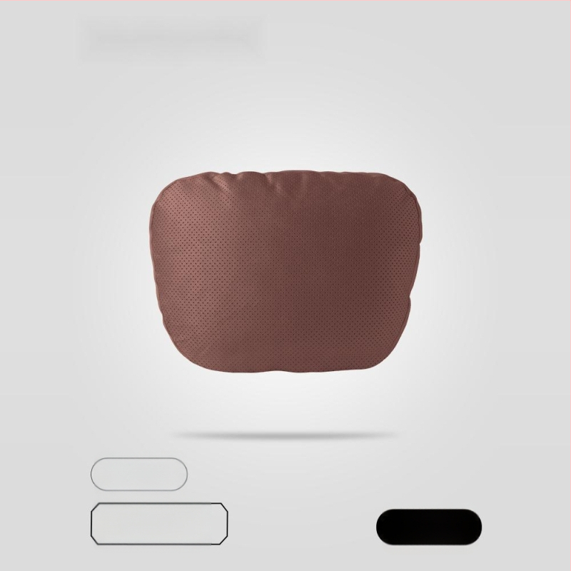 Автомобилен възглавник за глава с Dupont био-флийс пълнеж, велурено покритие, геометричен модел, лумбална опора, за всички сезони, прост стил