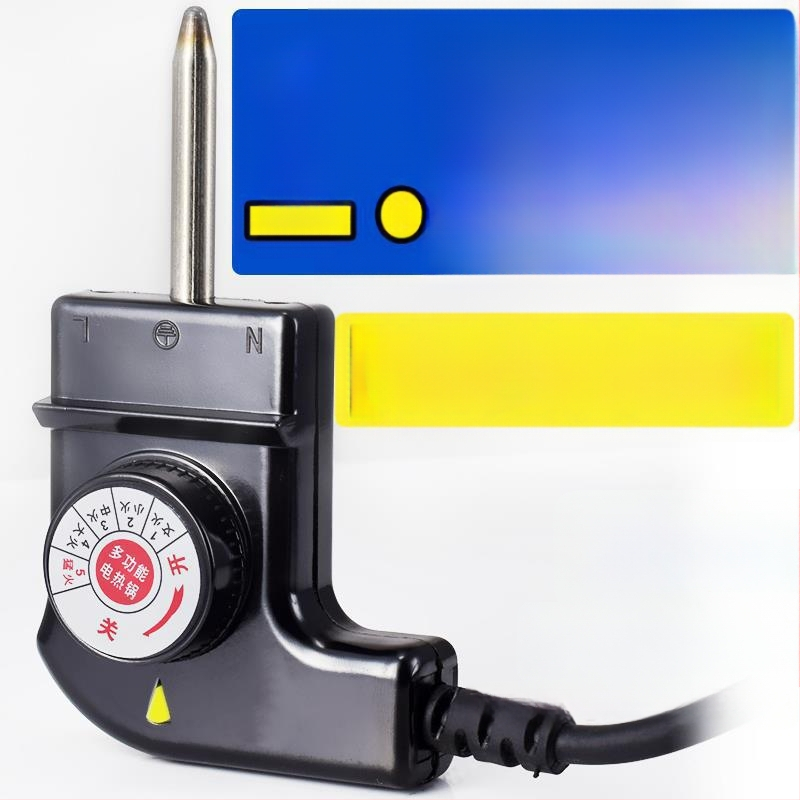 Koreai stílusú multifunkciós elektromos forró fazék, tápkábel hárompontos csatlakozóval, hőmérséklet-szabályozó kábel a fazékhoz és grill serpenyőhöz