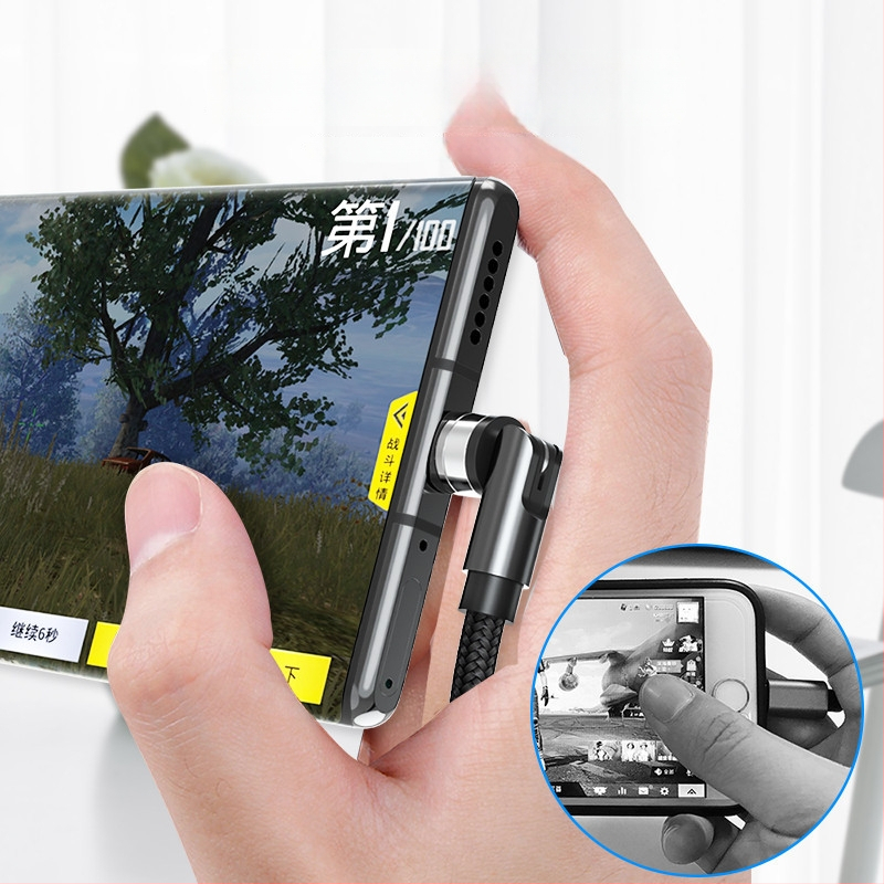 Μαγνητικό καλώδιο δεδομένων με περιστρεφόμενη κεφαλή 540°, υποστηρίζει Lightning, Micro USB και Type-C, γρήγορη φόρτιση έως 2A, υφαντή σχεδίαση