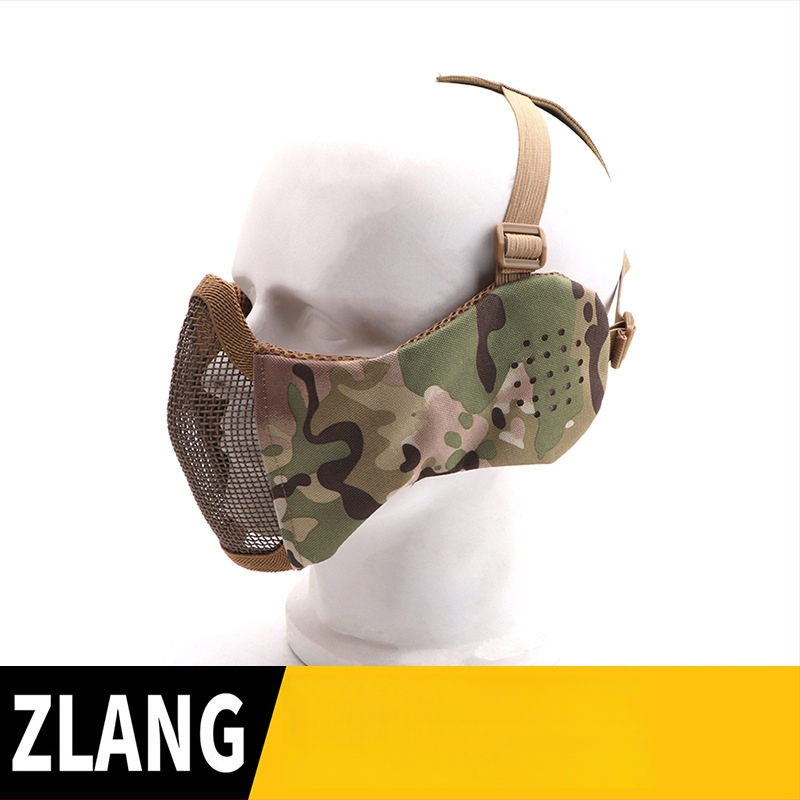 Lovasmaszk, fél-arc taktikai acéldrót kerettel, DuPont anyag, 100 g