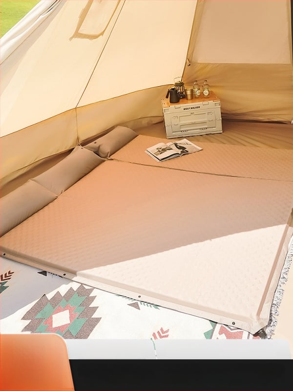Saltea gonflabilă pentru camping în aer liber - covoraș de podea portabil pentru cort, umflare automată, compatibil cu mașina, Capacitate 1–3 persoane, Greutate netă 3 kg, Material Chun Yongfang