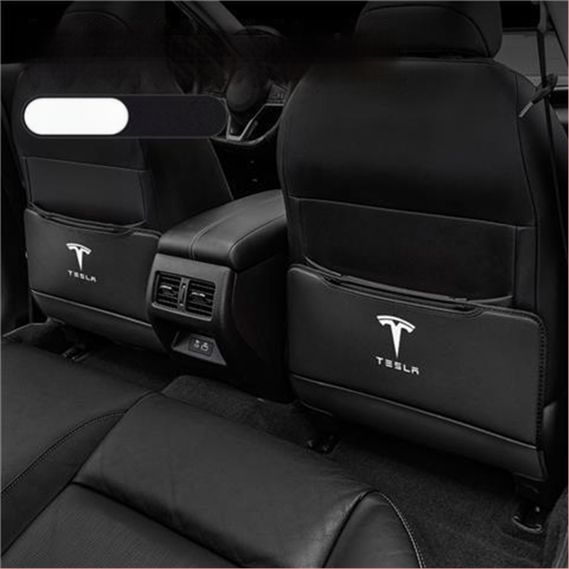 Qichen Защита за задната част на предното седло за Tesla Model 3/Y/X - анти-удар