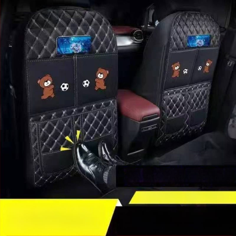Защитна подложка за задната седалка в автомобил — PU материал, против удар от крак, защита от износ и замърсяване, одобрена частна марка