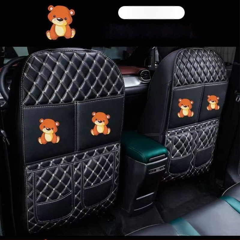 Защитна подложка за задната седалка в автомобил — PU материал, против удар от крак, защита от износ и замърсяване, одобрена частна марка