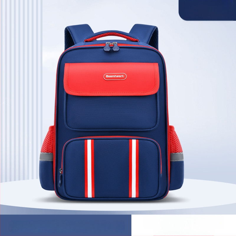 Korėjiečių stiliaus vaikų mokyklinė kuprinė 1–6 klasei, unisex, nailonas, kvėpuojanti, ultra lengva, stuburo apsauga, oro pagalvės pečių dirželiai