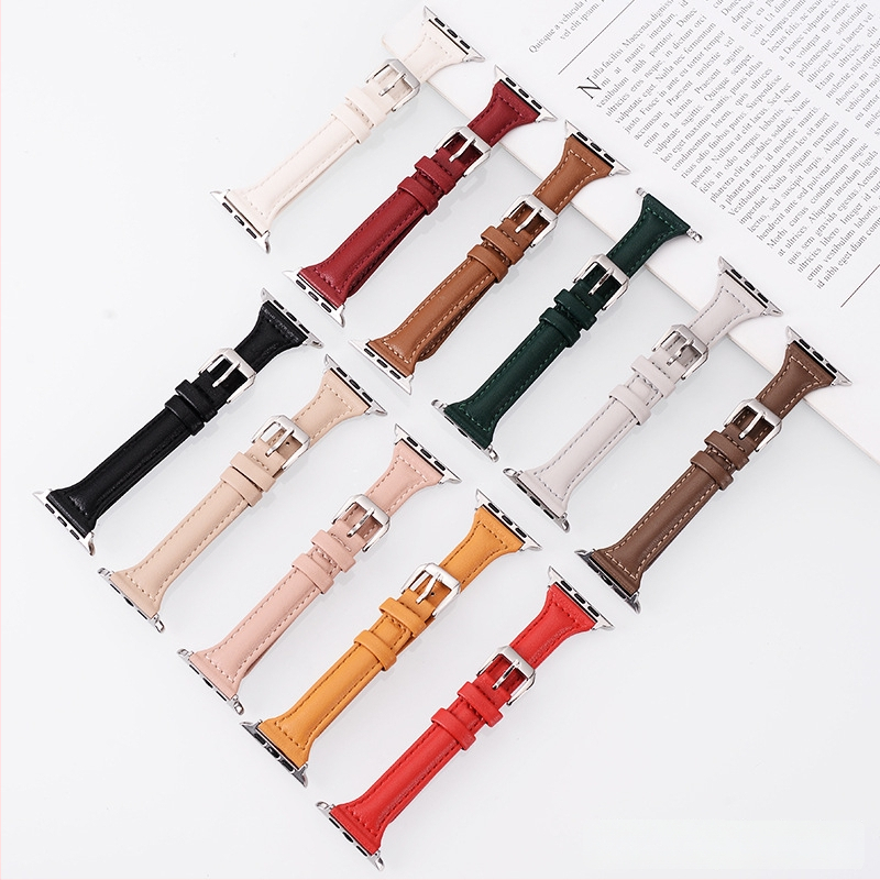 Apple Watch S10 ремък от изкуствена кожа — ретро дизайн, лято 2025, елегантен минималистичен бизнес стил за ежедневна употреба