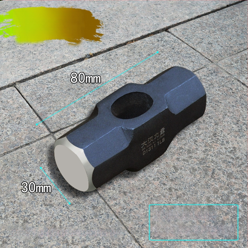 Осмоъгълен чук, въглеродна стомана, удароустойчив, дървена дръжка, обработка по заявка