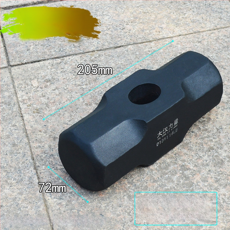 Осмоъгълен чук, въглеродна стомана, удароустойчив, дървена дръжка, обработка по заявка