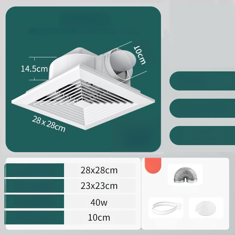 Mennyezeti kivitelű kivezető/szellőző ventilátor, modell Ddpqs0107, 220V, 1400W, mechanikus vezérlés