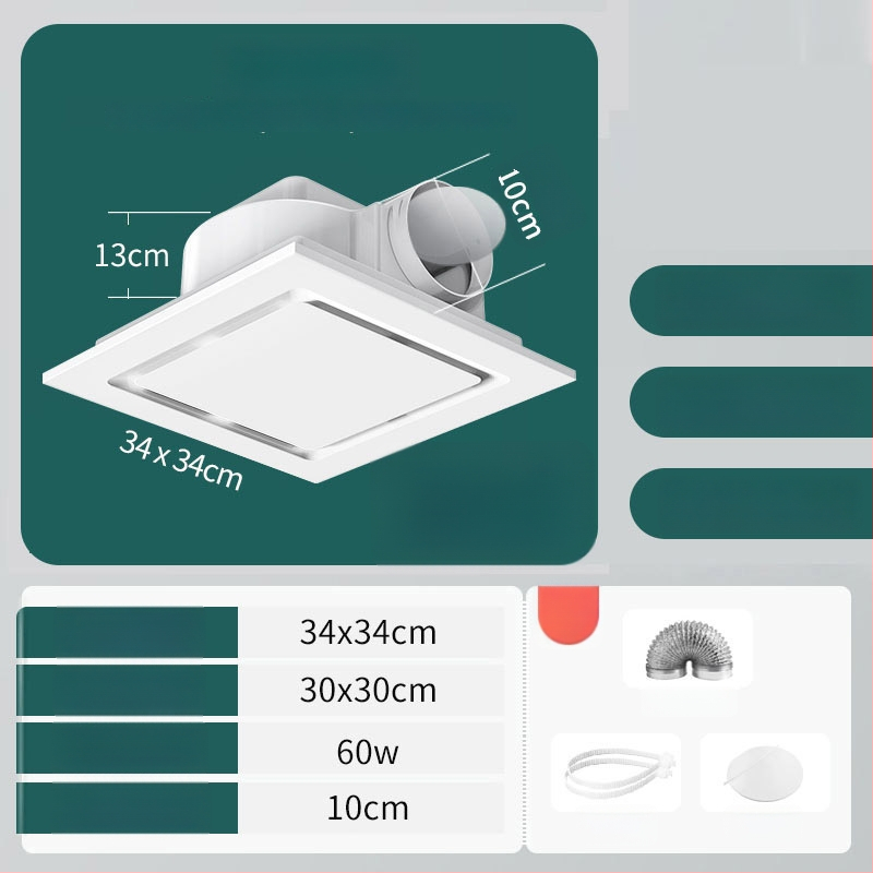 Mennyezeti kivitelű kivezető/szellőző ventilátor, modell Ddpqs0107, 220V, 1400W, mechanikus vezérlés