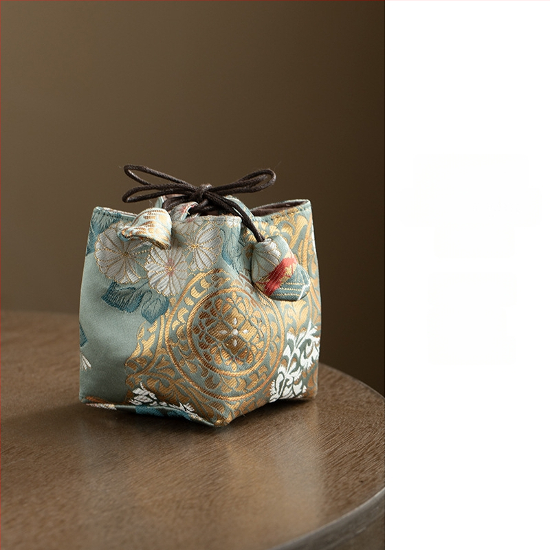 Teaceremonia kiegészítők tároló táskája – hordozható szövet tea készlet táska, Daantang, új kínai stílus