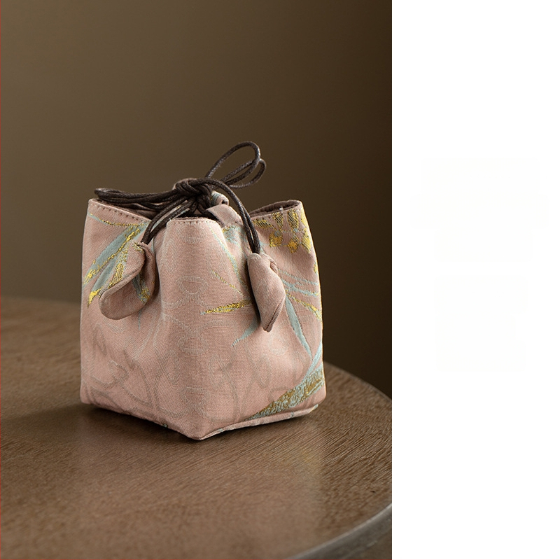 Teaceremonia kiegészítők tároló táskája – hordozható szövet tea készlet táska, Daantang, új kínai stílus