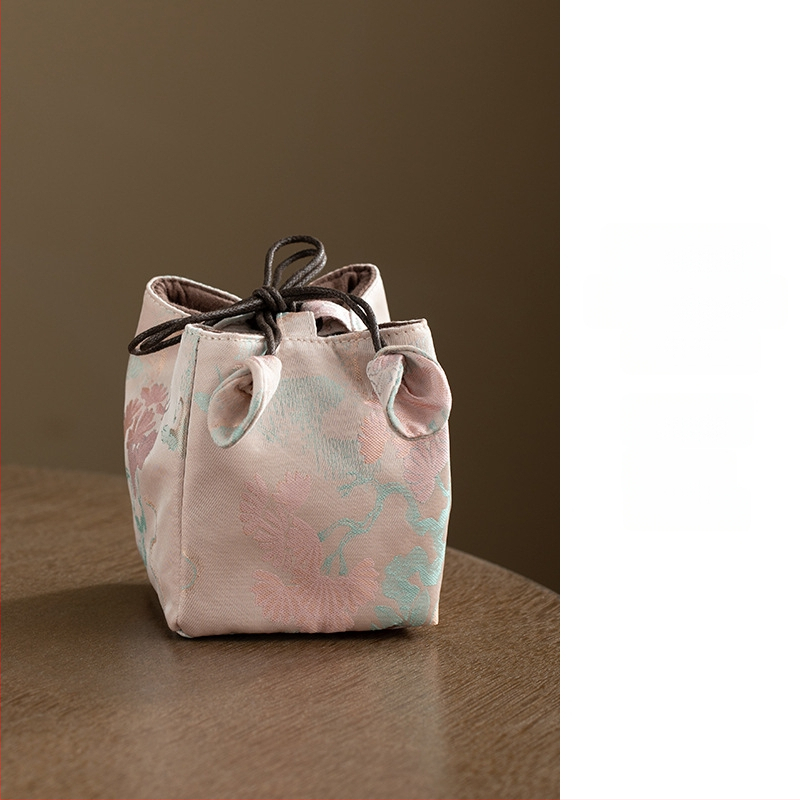 Teaceremonia kiegészítők tároló táskája – hordozható szövet tea készlet táska, Daantang, új kínai stílus