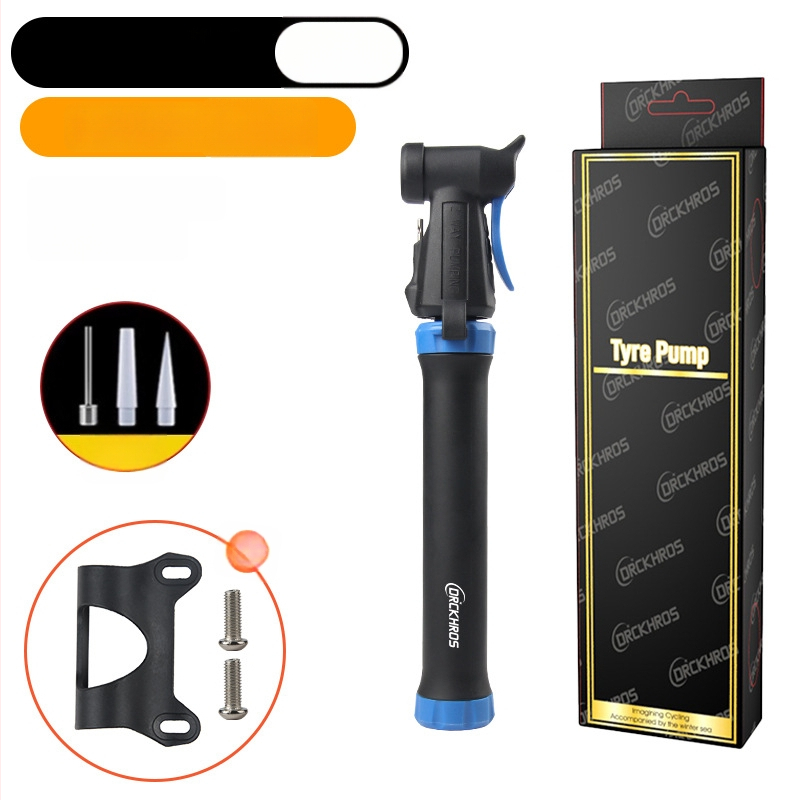 Mini portatīvais velosipēdu pumpis ar manometru (Modelis 61, plastmasas korpuss)