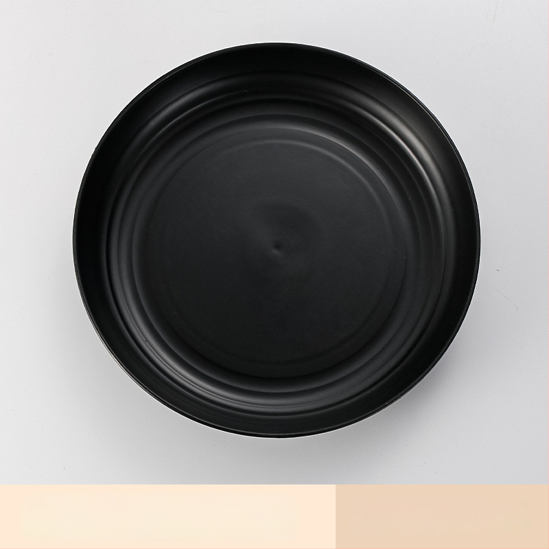 Nordic кръгли чинии от пшенична слама - комплект за дома, модерен стил и едноцветен дизайн; кръгли чинии с възможност за печат на лого и персонализация; неподходящи за микровълнова фурна.