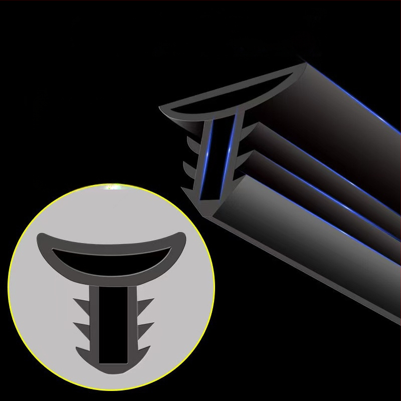 Автомобилен уплътнител за врата от гума, дизайн с пет и шест отвора, шумоизолационен и водоустойчив, за различни модели