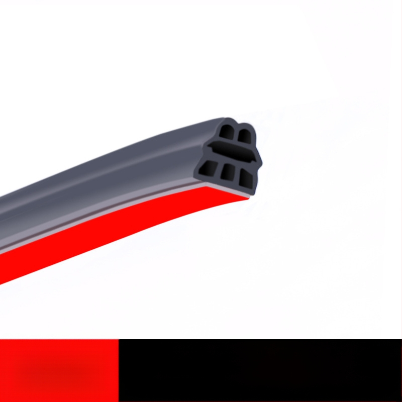 Автомобилен уплътнител за врата от гума, дизайн с пет и шест отвора, шумоизолационен и водоустойчив, за различни модели