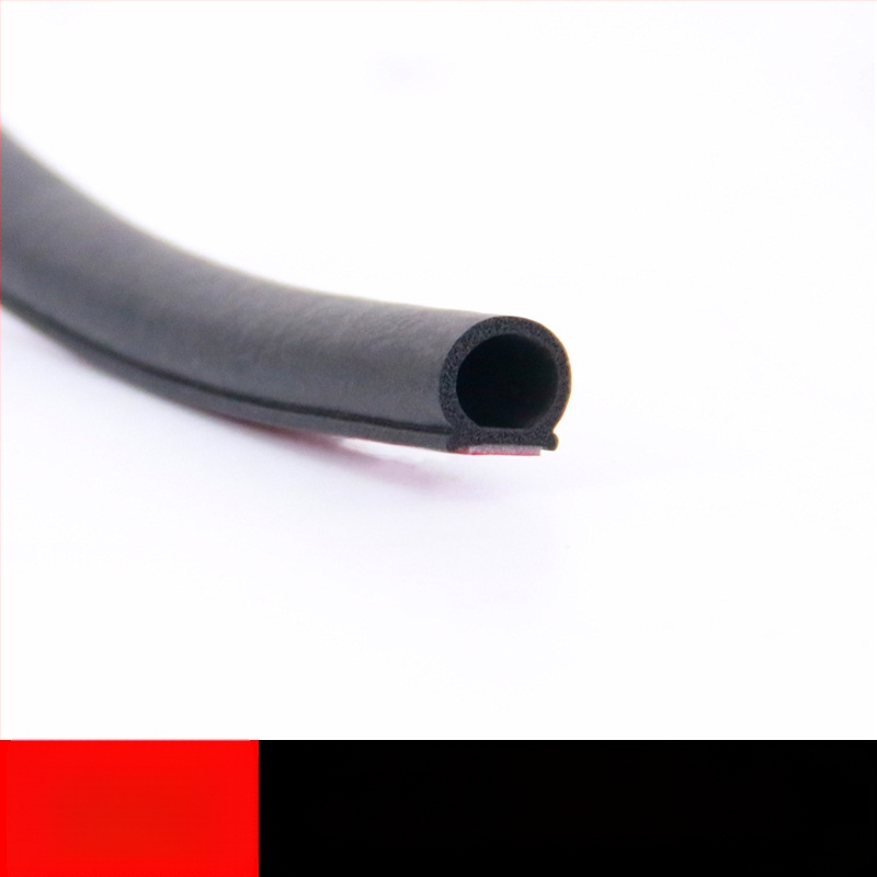 Автомобилен уплътнител за врата от гума, дизайн с пет и шест отвора, шумоизолационен и водоустойчив, за различни модели