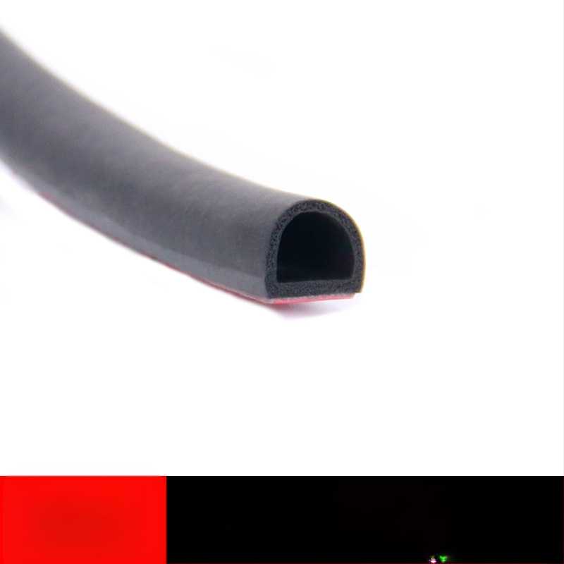 Автомобилен уплътнител за врата от гума, дизайн с пет и шест отвора, шумоизолационен и водоустойчив, за различни модели