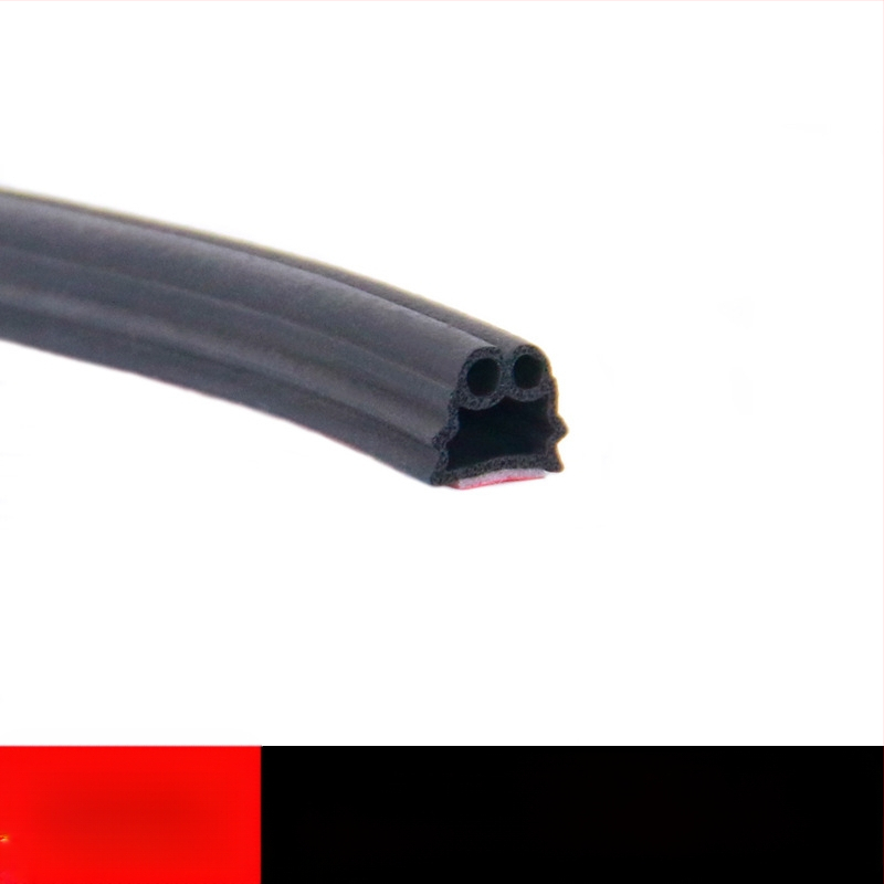 Автомобилен уплътнител за врата от гума, дизайн с пет и шест отвора, шумоизолационен и водоустойчив, за различни модели