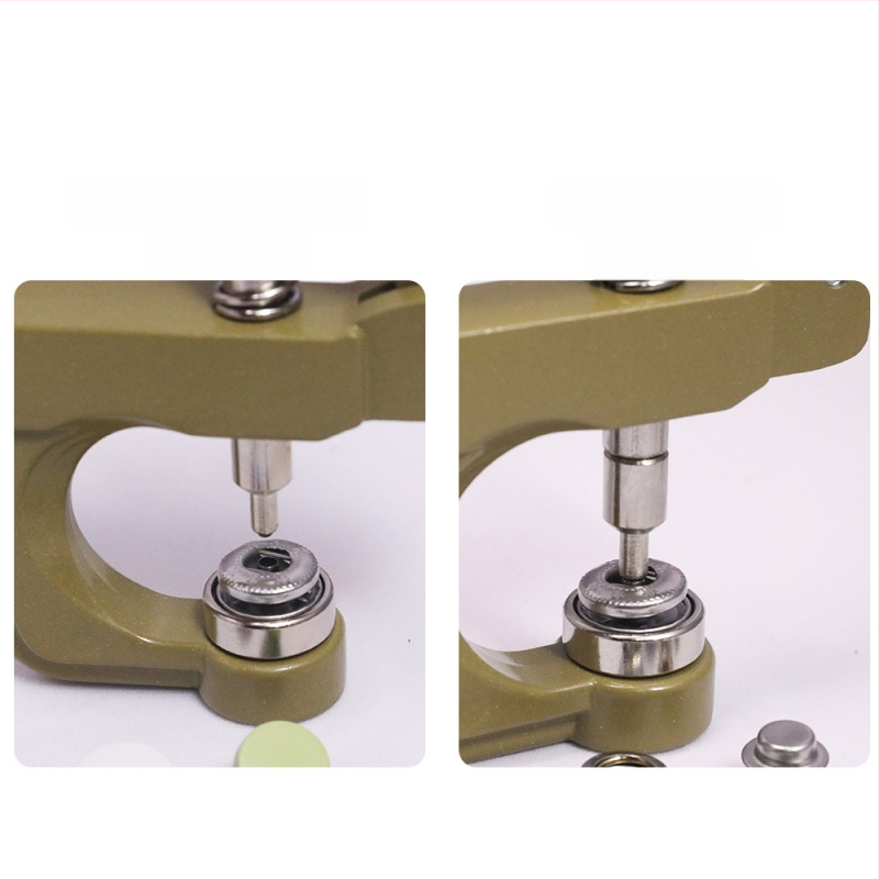 Комплект инструменти за монтиране на метална катарама с ръчни прес-клещи за облекло; Материал: метал; Структура: прес-клещи за метална катарама; Приложение: палта, дънки, шапки, чанти; Марка: Xinghe