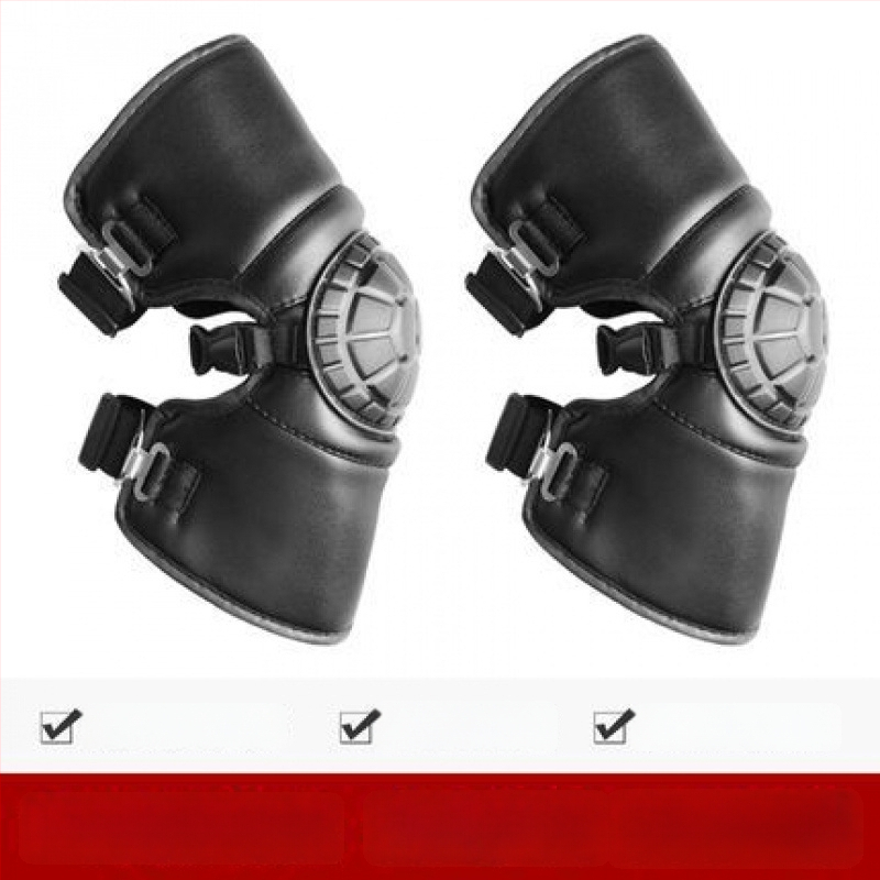 Унисекс наколенки за мотоциклет със вълнена подплата, ветроустойчива зимна защита за колоездене