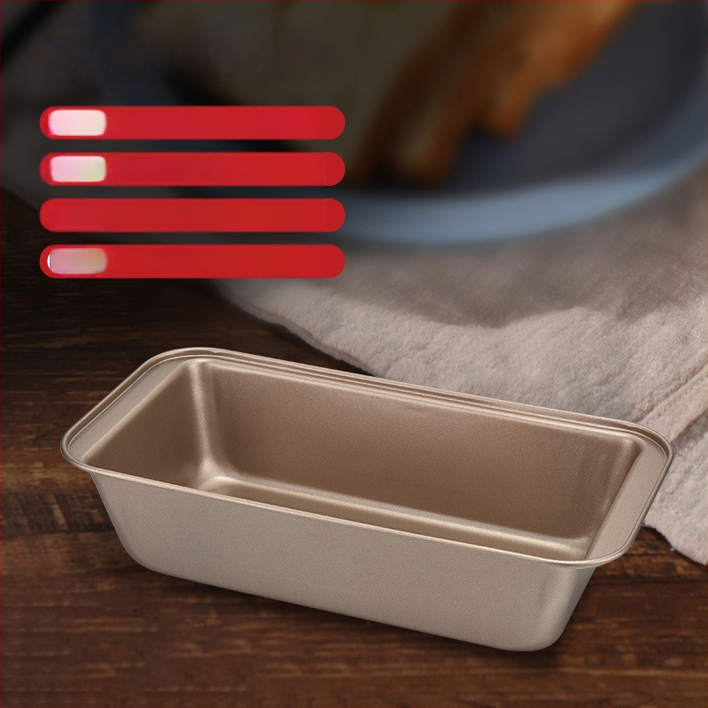 Ορθογώνια αντικολλητική φόρμα για ψωμί με καπάκι