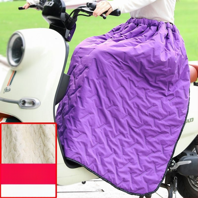 Женски крачни покрития за електрически велосипед, ветроустойчиви и водоустойчиви, дебело подплатени флис с пола за есенно‑зимно каране