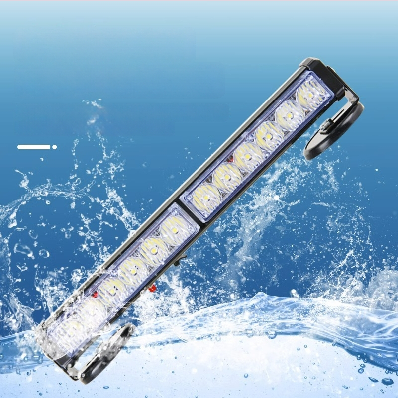 Įkraunama LED lubų magnetiniu tvirtinimu šviestu transporto priemonėms, 12–24V įspėjamoji šviesa