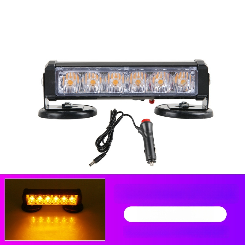 Įkraunama LED lubų magnetiniu tvirtinimu šviestu transporto priemonėms, 12–24V įspėjamoji šviesa