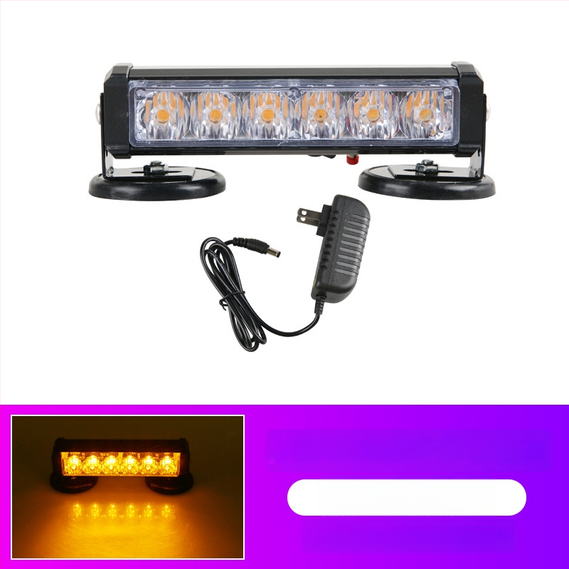 Įkraunama LED lubų magnetiniu tvirtinimu šviestu transporto priemonėms, 12–24V įspėjamoji šviesa