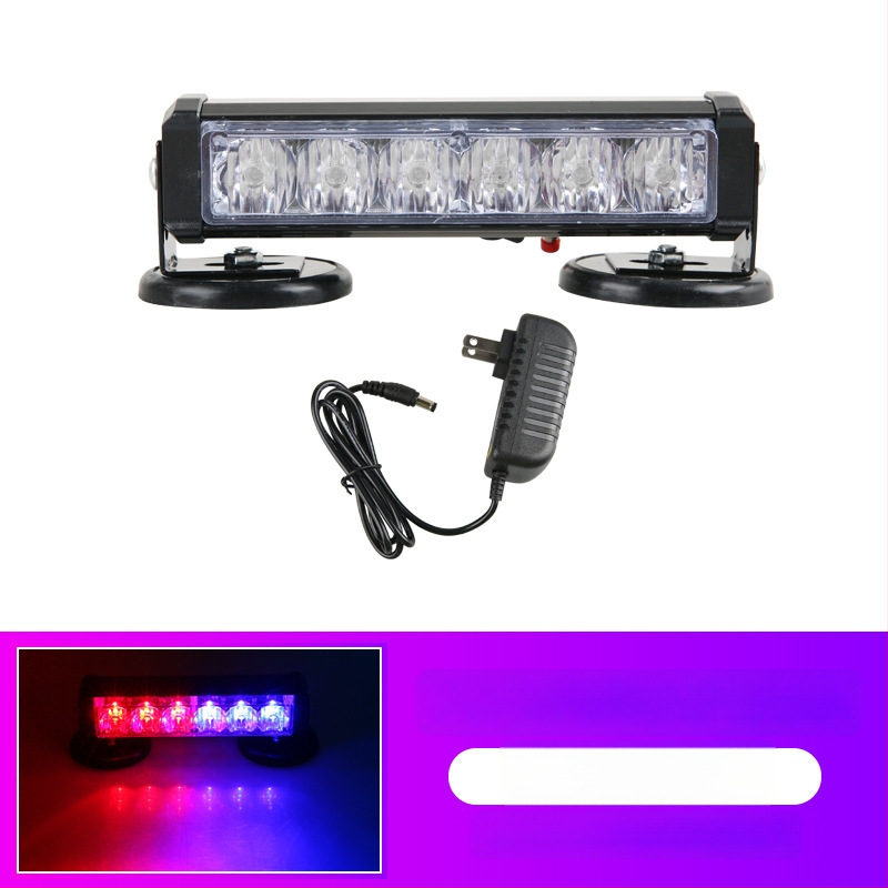 Įkraunama LED lubų magnetiniu tvirtinimu šviestu transporto priemonėms, 12–24V įspėjamoji šviesa