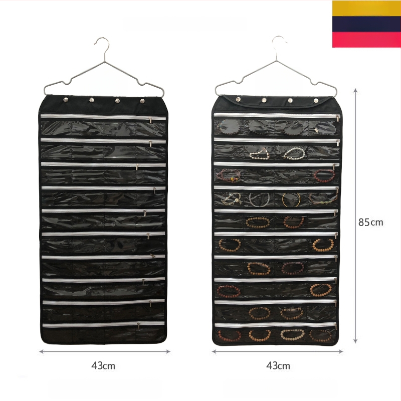 Ékszer tároló táska oxidáció elleni védelemmel, átlátszó panel, szerelés szükséges