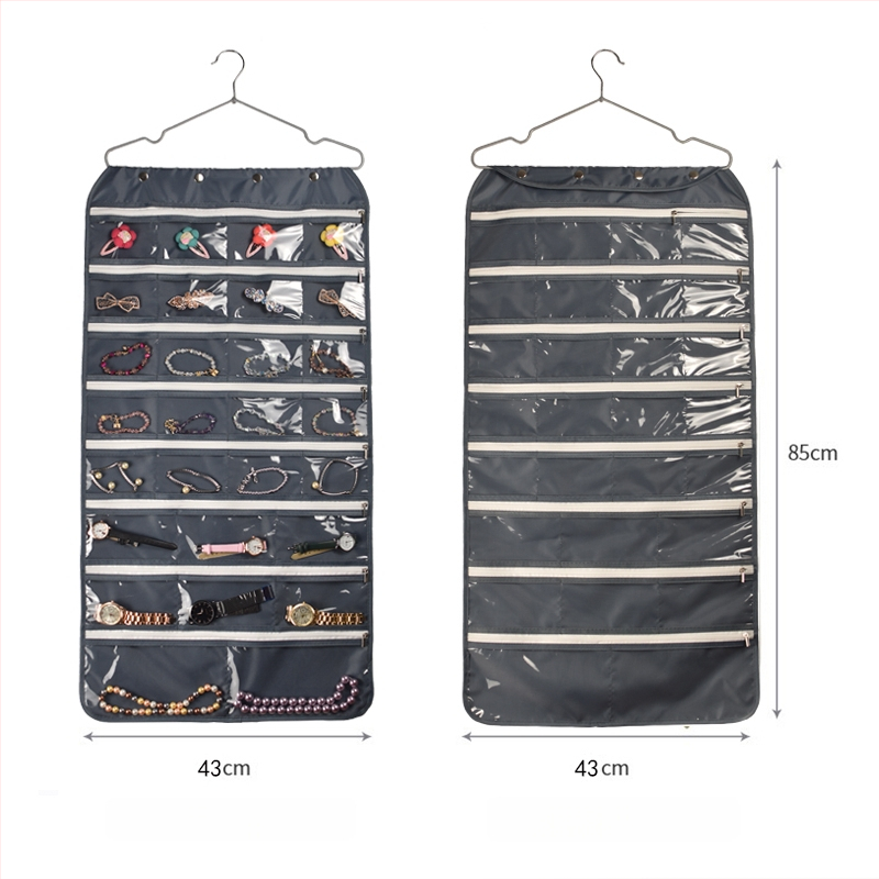 Ékszer tároló táska oxidáció elleni védelemmel, átlátszó panel, szerelés szükséges