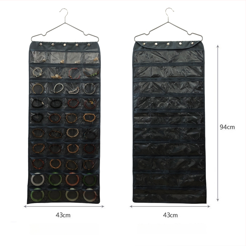 Ékszer tároló táska oxidáció elleni védelemmel, átlátszó panel, szerelés szükséges