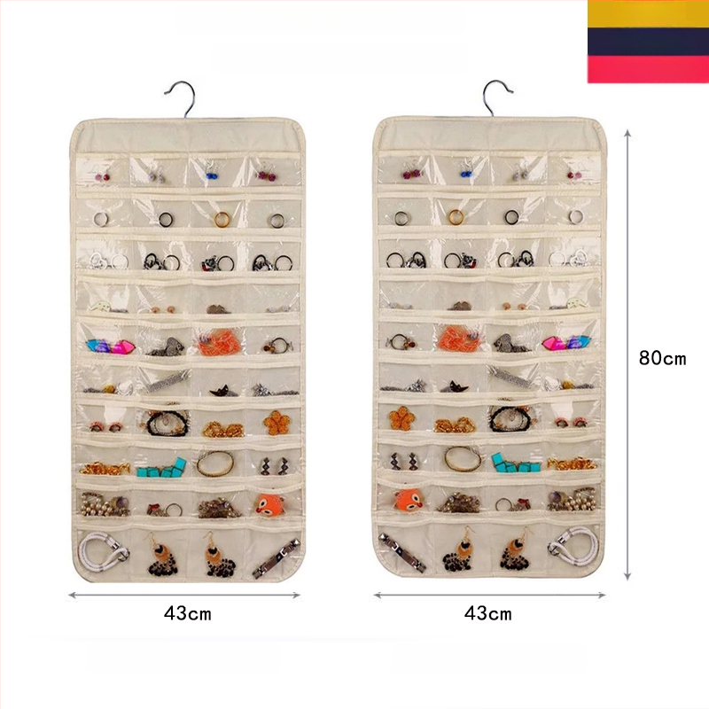 Ékszer tároló táska oxidáció elleni védelemmel, átlátszó panel, szerelés szükséges