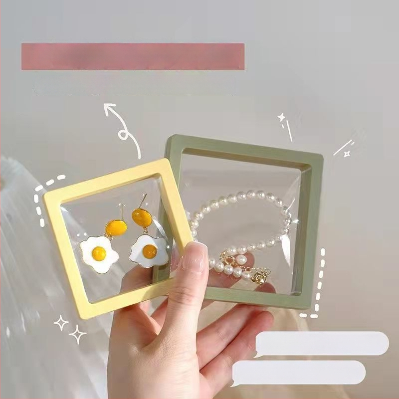 Unique papírból készült ékszerdoboz – kiállítási doboz, porvédett, pásztorális stílusú, ékszer rendező