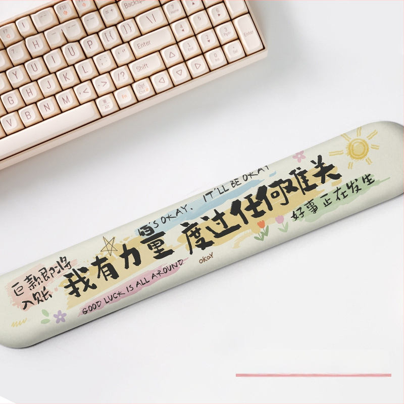 Podložak za zglob miša – protuklizni, otporan na habanje, gumeni materijal, model Letter, za ured