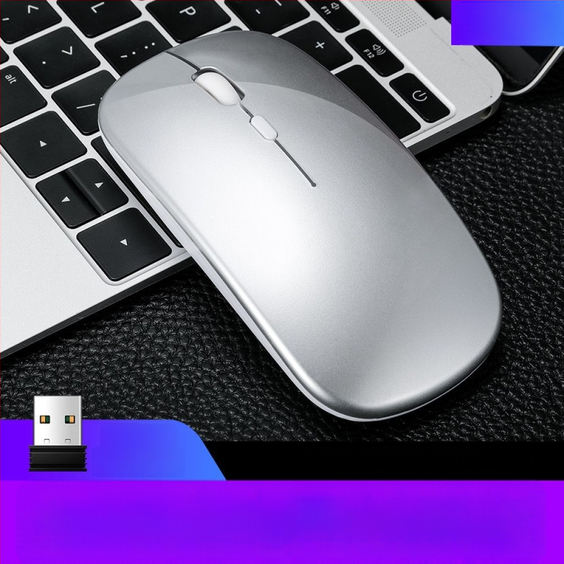 Thunderwolf Q20 безжична Bluetooth мишка - двоен режим (Bluetooth + 2.4 GHz), презареждаща се, 2000 DPI, 3 бутона, ергономична