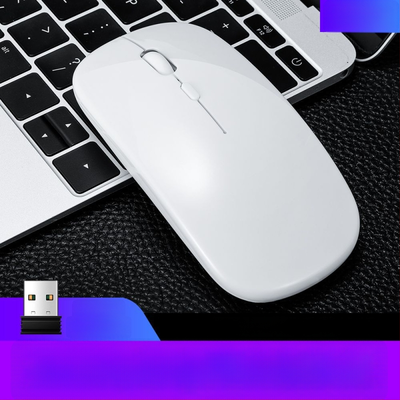 Thunderwolf Q20 безжична Bluetooth мишка - двоен режим (Bluetooth + 2.4 GHz), презареждаща се, 2000 DPI, 3 бутона, ергономична