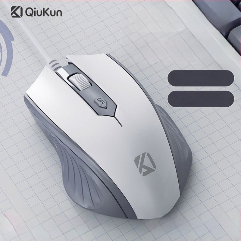 Оптична USB проводна мишка, 1000 DPI, 2 бутона, 5-степенна настройка DPI, подходяща за гейминг и офис