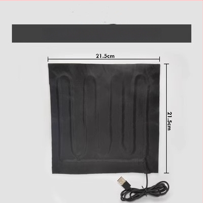 USB fűtőlap — egérpad és kéz- vagy lábmelegítő, 5V elektromos fűtés, tiszta pamut