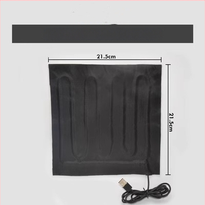 USB fűtőlap — egérpad és kéz- vagy lábmelegítő, 5V elektromos fűtés, tiszta pamut