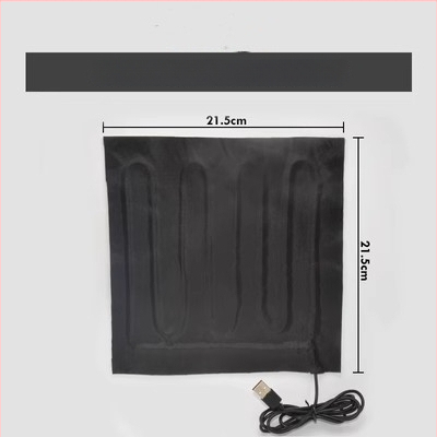 USB fűtőlap — egérpad és kéz- vagy lábmelegítő, 5V elektromos fűtés, tiszta pamut