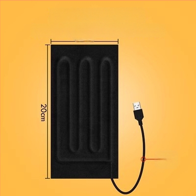 USB fűtőlap — egérpad és kéz- vagy lábmelegítő, 5V elektromos fűtés, tiszta pamut