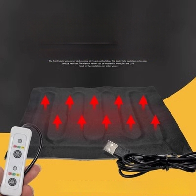 USB fűtőlap — egérpad és kéz- vagy lábmelegítő, 5V elektromos fűtés, tiszta pamut