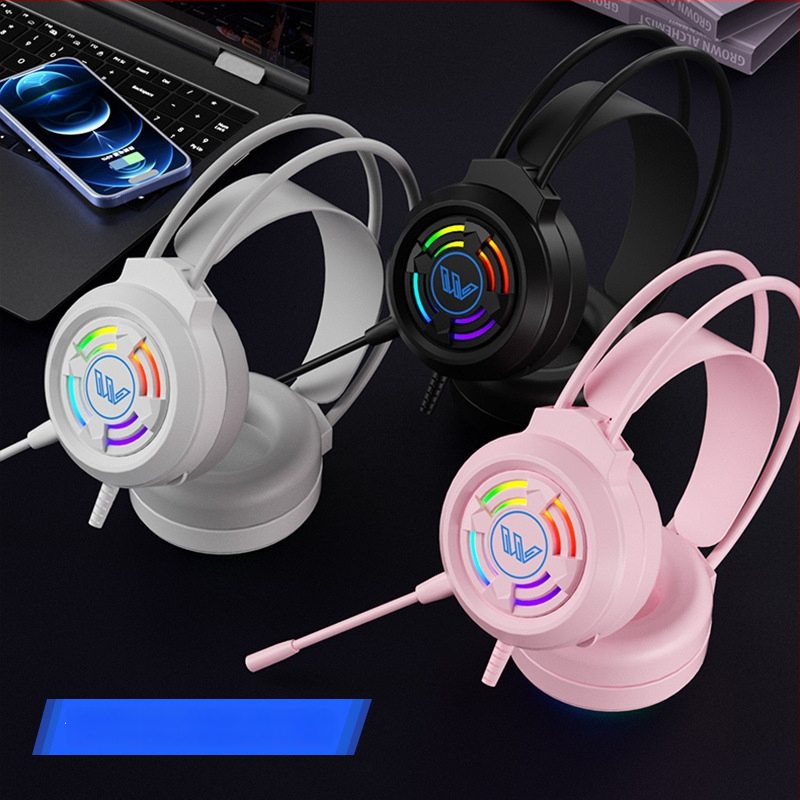 Spēļu austiņas ar 7.1 telpisko skaņu, ar kabeli, virs ausīm, ar mikrofonu, datoram un klēpjdatoram